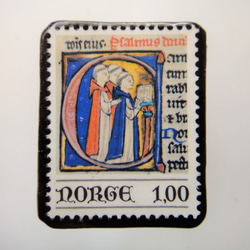 挪威聖誕郵票胸針4487 第1張的照片