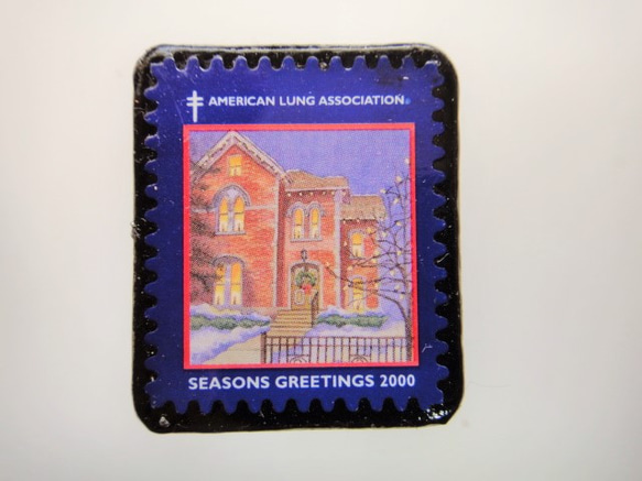 美國聖誕郵票胸針4490 第1張的照片