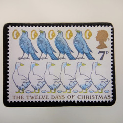 英國聖誕郵票胸針4510 第1張的照片