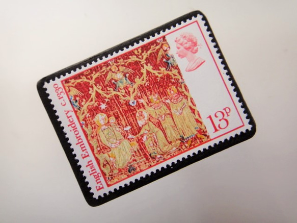 英國聖誕郵票胸針4517 第2張的照片