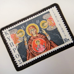 塞浦路斯聖誕郵票胸針4520 第2張的照片