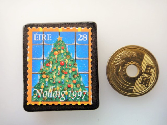 愛爾蘭聖誕郵票胸針4522 第3張的照片