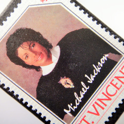 セントビンセント　切手ブローチ 4573 2枚目の画像