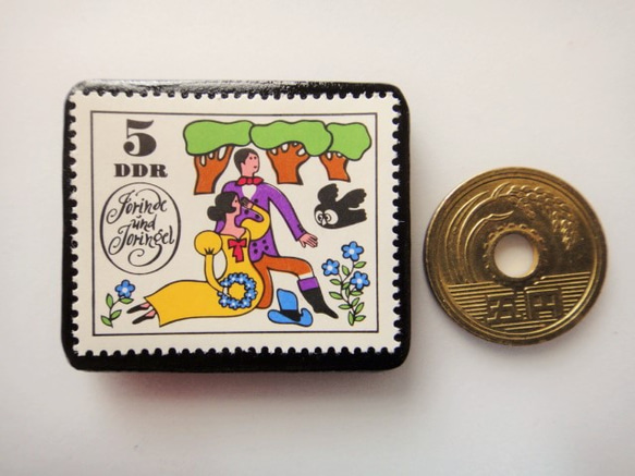 前東德童話郵票胸針4599 第3張的照片