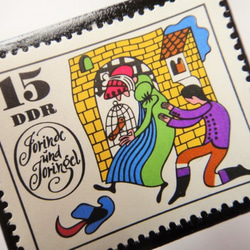 旧東ドイツ  童話切手ブローチ4601 2枚目の画像