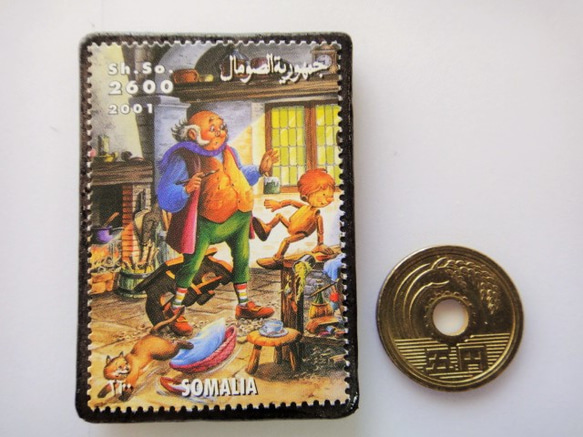 索馬里Pinocchio郵票胸針4623 第3張的照片