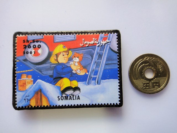 索馬里郵票胸針4631 第3張的照片