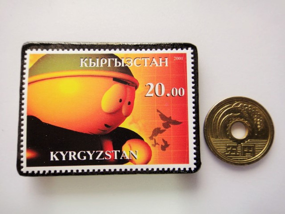 ソマリア　切手ブローチ4646 3枚目の画像