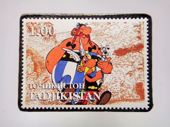 タジキスタン　切手ブローチ4649 1枚目の画像