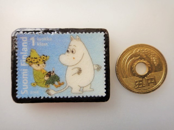 芬蘭童話郵票胸針4685 第3張的照片