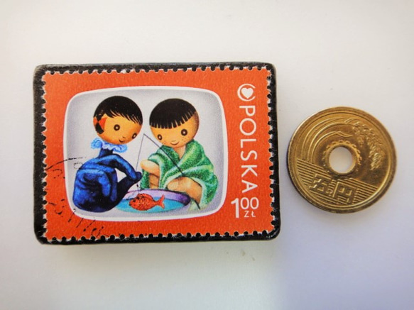 波蘭卡通郵票胸針4735 第3張的照片