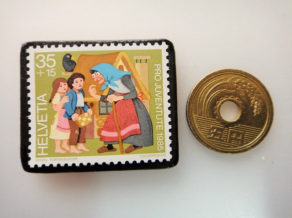 瑞士亨德爾和格萊特郵票胸針4771 第3張的照片