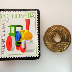 瑞士玩具郵票胸針4777 第3張的照片