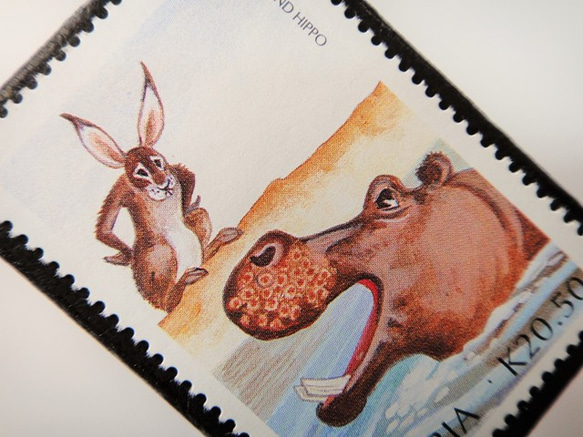 贊比亞Aesop Fairytal郵票胸針4785 第2張的照片