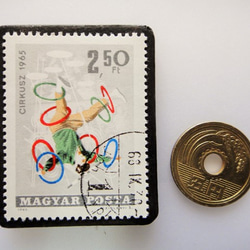 匈牙利馬戲團郵票胸針4819 第3張的照片