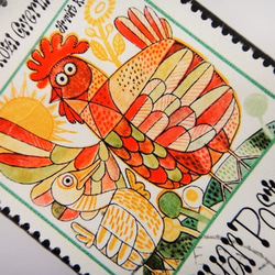 ハンガリー　童話切手ブローチ4833 2枚目の画像