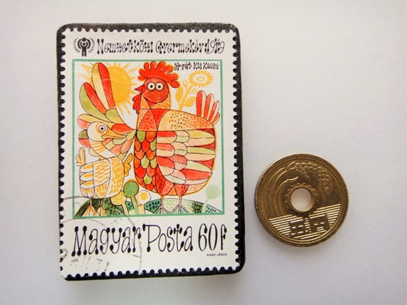 ハンガリー　童話切手ブローチ4833 3枚目の画像