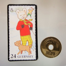 ジャージー　切手ブローチ4871 3枚目の画像