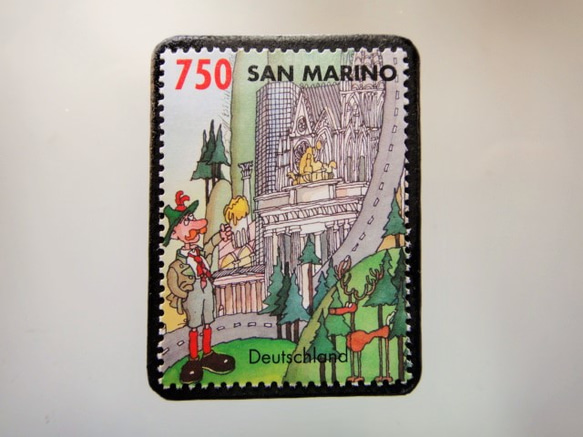 聖馬力諾世界城市（德國）郵票胸針4881 第1張的照片