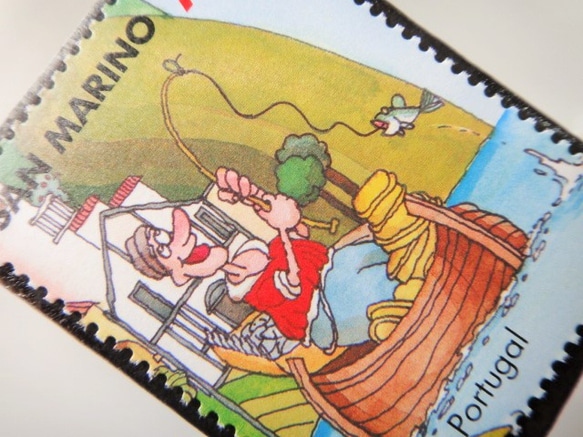 聖馬力諾世界城市（葡萄牙）郵票胸針4884 第2張的照片