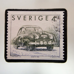 スウェーデン　切手ブローチ4959 1枚目の画像