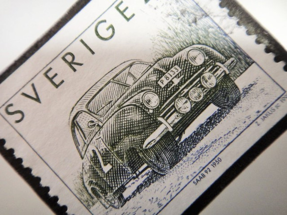 スウェーデン　切手ブローチ4959 2枚目の画像