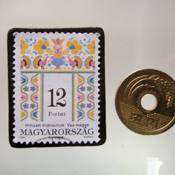 匈牙利刺繡郵票胸針4986 第3張的照片