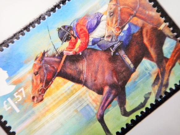 英國馬郵票胸針5014 第2張的照片
