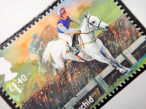 英國馬郵票胸針5017 第2張的照片