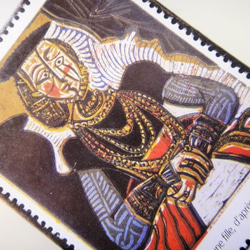 フランス 　ピカソ切手ブローチ5058 2枚目の画像