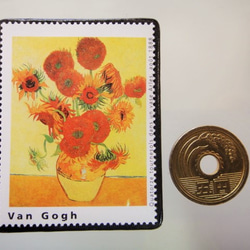 フランス 　ゴッホ切手ブローチ5061 3枚目の画像