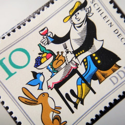 ドイツ　童話切手ブローチ5121 2枚目の画像