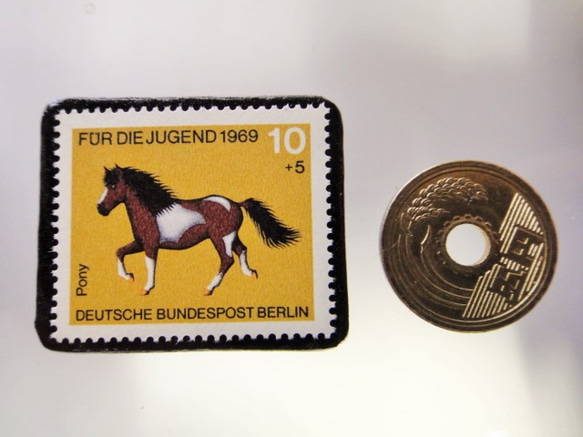 德國馬郵票胸針5138 第3張的照片