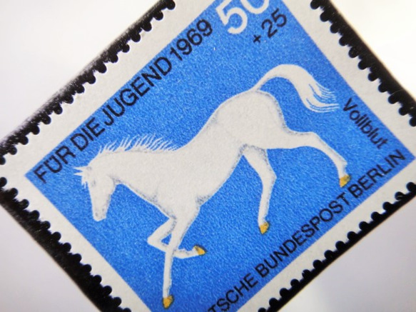 德國馬郵票胸針5141 第2張的照片