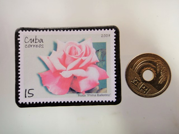 古巴薔薇印有胸針5186 第3張的照片