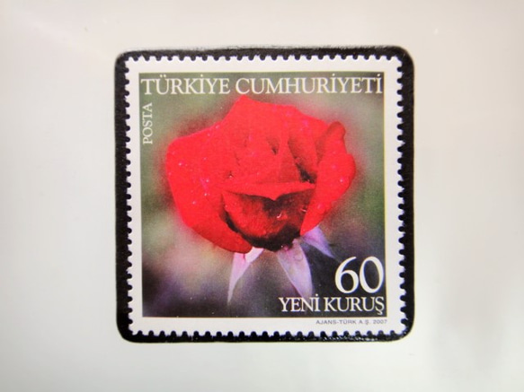 土耳其薔薇郵票胸針5190 第1張的照片
