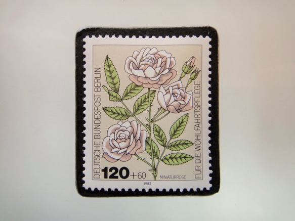 德國薔薇郵票胸針5195 第1張的照片