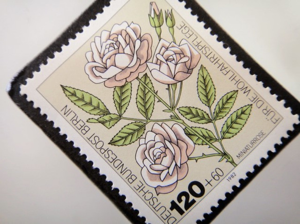 德國薔薇郵票胸針5195 第2張的照片