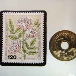 德國薔薇郵票胸針5195 第3張的照片