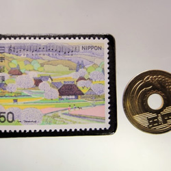 日本歌曲“Spring Ogawa”郵票胸針5208 第3張的照片