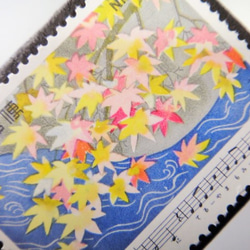 日本歌曲“Momiji”郵票胸針5216 第2張的照片