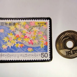 日本歌曲“Momiji”郵票胸針5216 第3張的照片