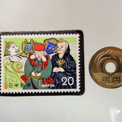 日本著名故事“Koburijijisan”郵票胸針5225 第3張的照片