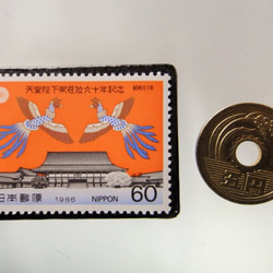 日本  切手ブローチ 5252 3枚目の画像