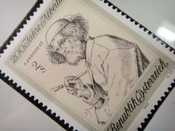 オーストリア　切手ブローチ 5254 2枚目の画像