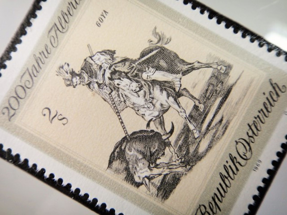 オーストリア　切手ブローチ 5258 2枚目の画像