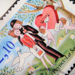 フランス　 ペイネ切手ブローチ 5274 2枚目の画像