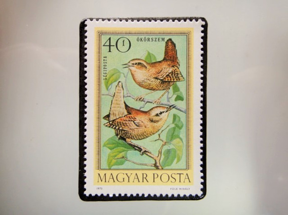 匈牙利鳥郵票胸針5283 第1張的照片