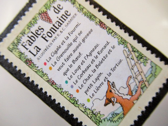 フランス　童話切手ブローチ5406 2枚目の画像