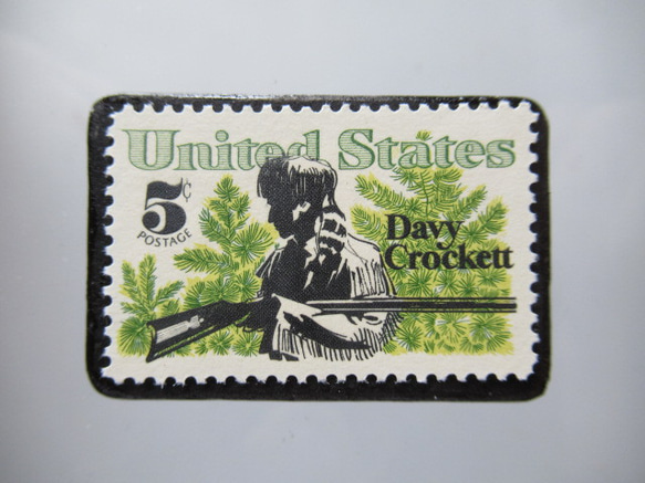 アメリカ　切手ブローチ5478 1枚目の画像